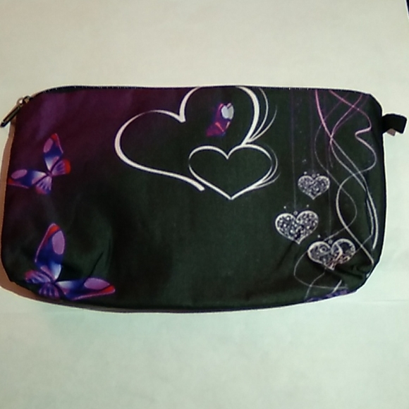 NEW-COSMETIC BAG- 🦋 and Hearts 💕 - Picture 2 of 10